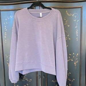 Lululemon Athletica light Purple softstreme crew neck Sweatshirt